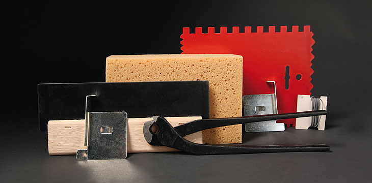 6-Piece Tile Setter Set, including tile saw